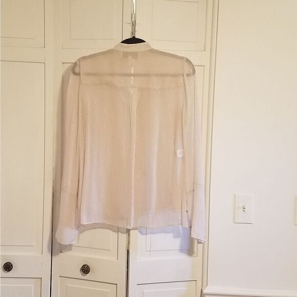 Derek Lamb 10 Crosby Sheer Silk Blouse - Picture 5 of 8